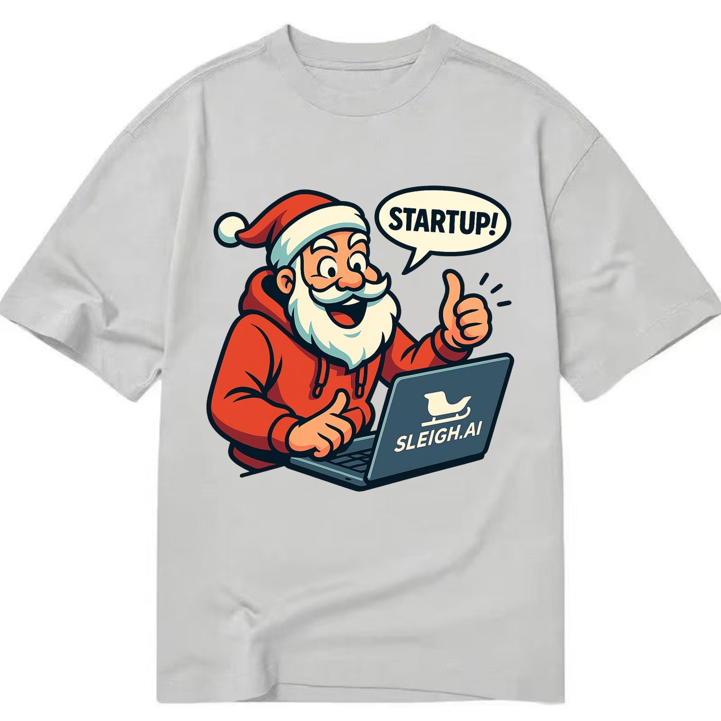 Santa Tech Startup CEO - Classic T-shirt - Grey