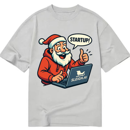 Santa Tech Startup CEO - Classic T-shirt - Grey