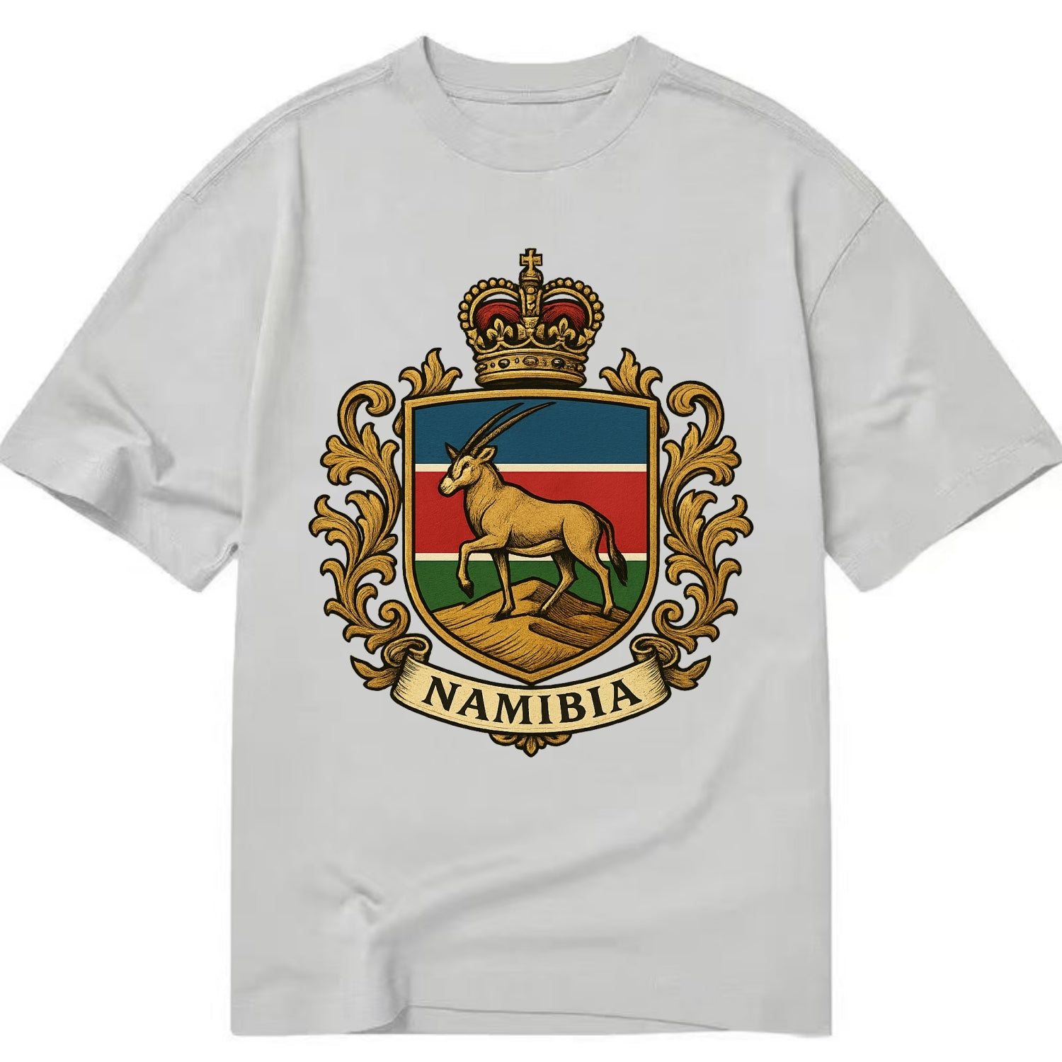 Namibia Heritage Badge  - Classic T-shirt - Grey