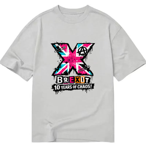 X YEARS | Roman numeral X massive | Union Jack fill pattern | Bold statement - Classic T-shirt