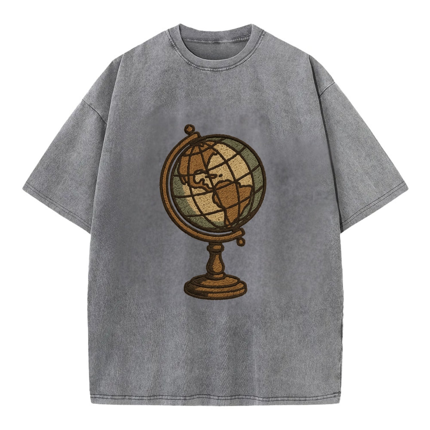 Globe  - Vintage T-shirt - Grey