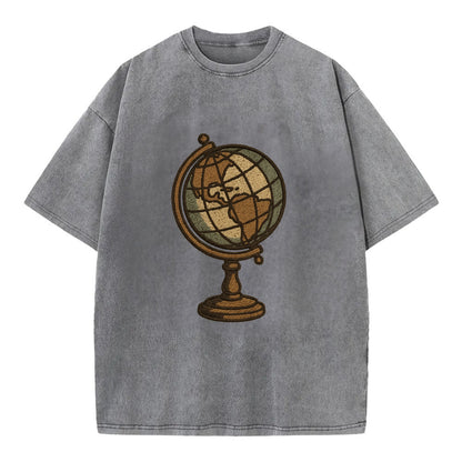 Globe  - Vintage T-shirt - Grey