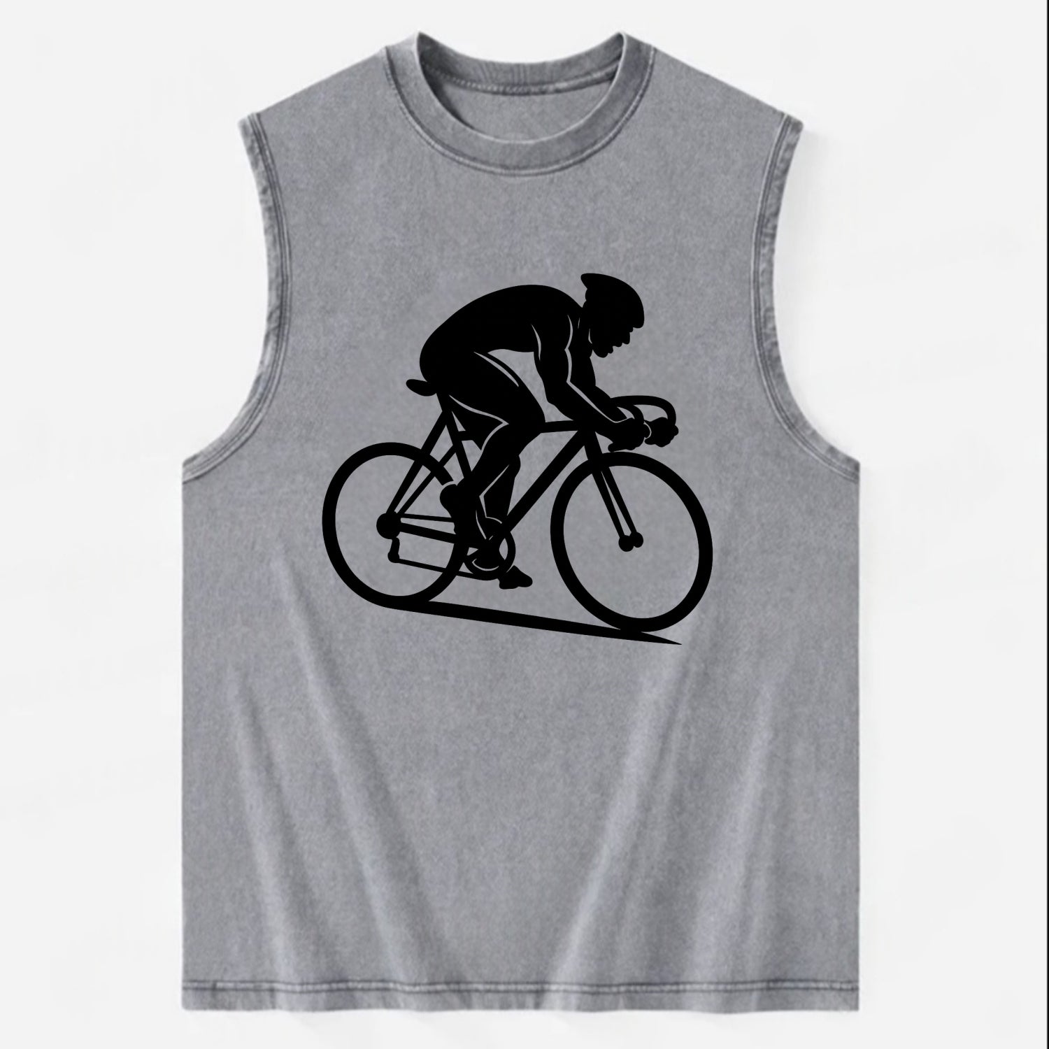 Sprint cyclist racing stance - Vintage Washed Tank - Grey