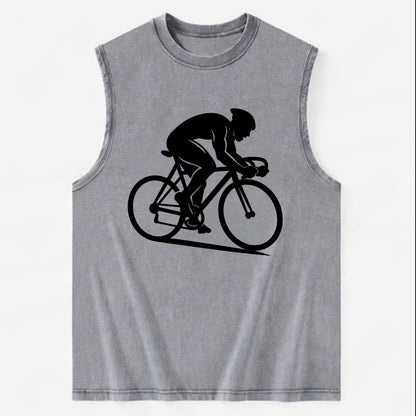 Sprint cyclist racing stance - Vintage Washed Tank - Grey