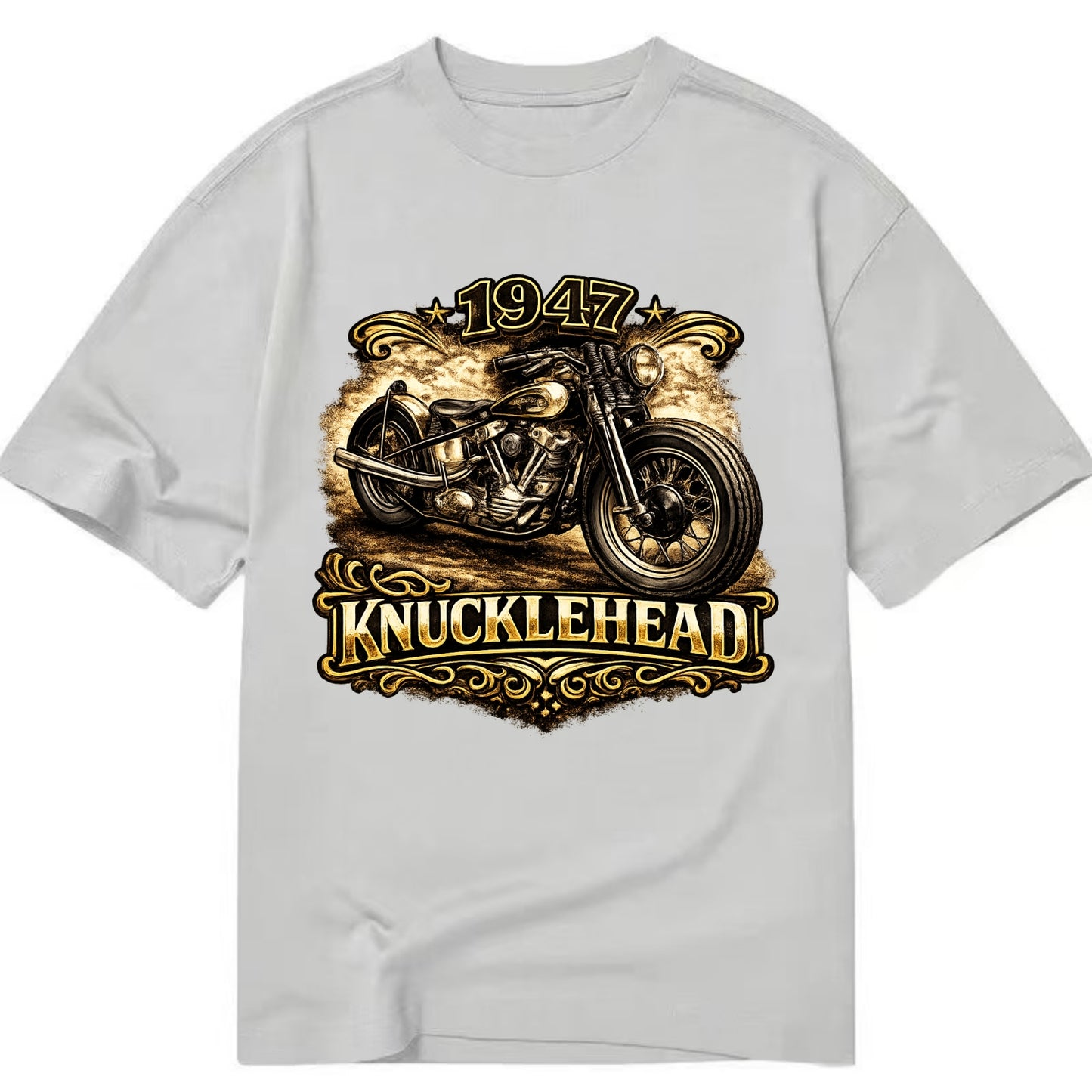 1947 Knucklehead Bobber - Classic T-shirt - Grey