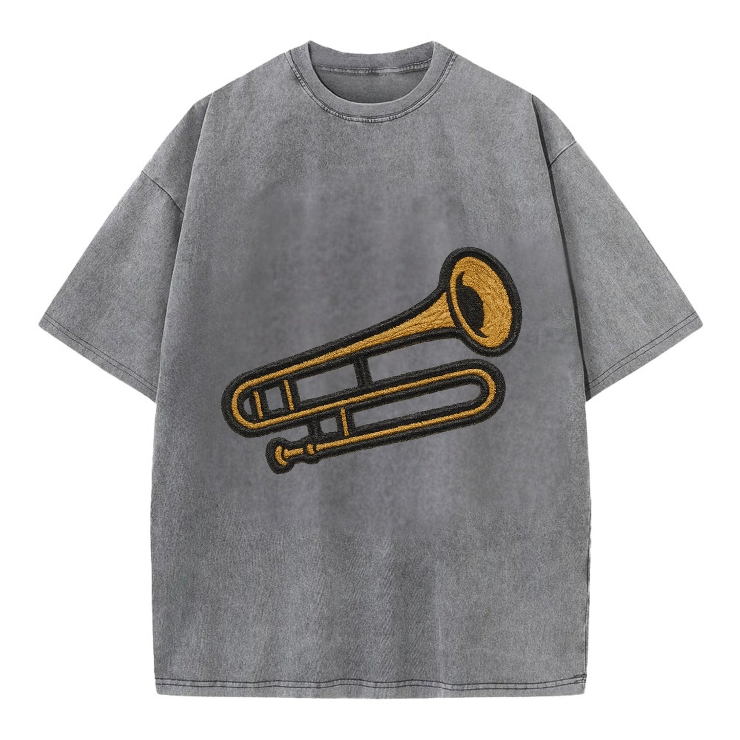 Trombone  - Vintage T-shirt - Grey