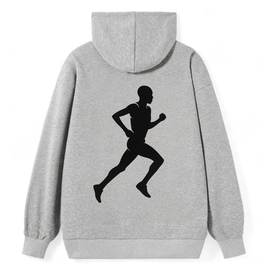 Kenyan distance runner stride - Classic Pullover Hoodie - Grey