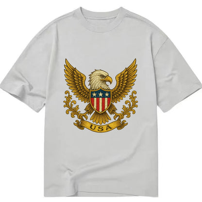 Usa Heritage Eagle Baseball Cap 2 - Classic T-shirt - Grey