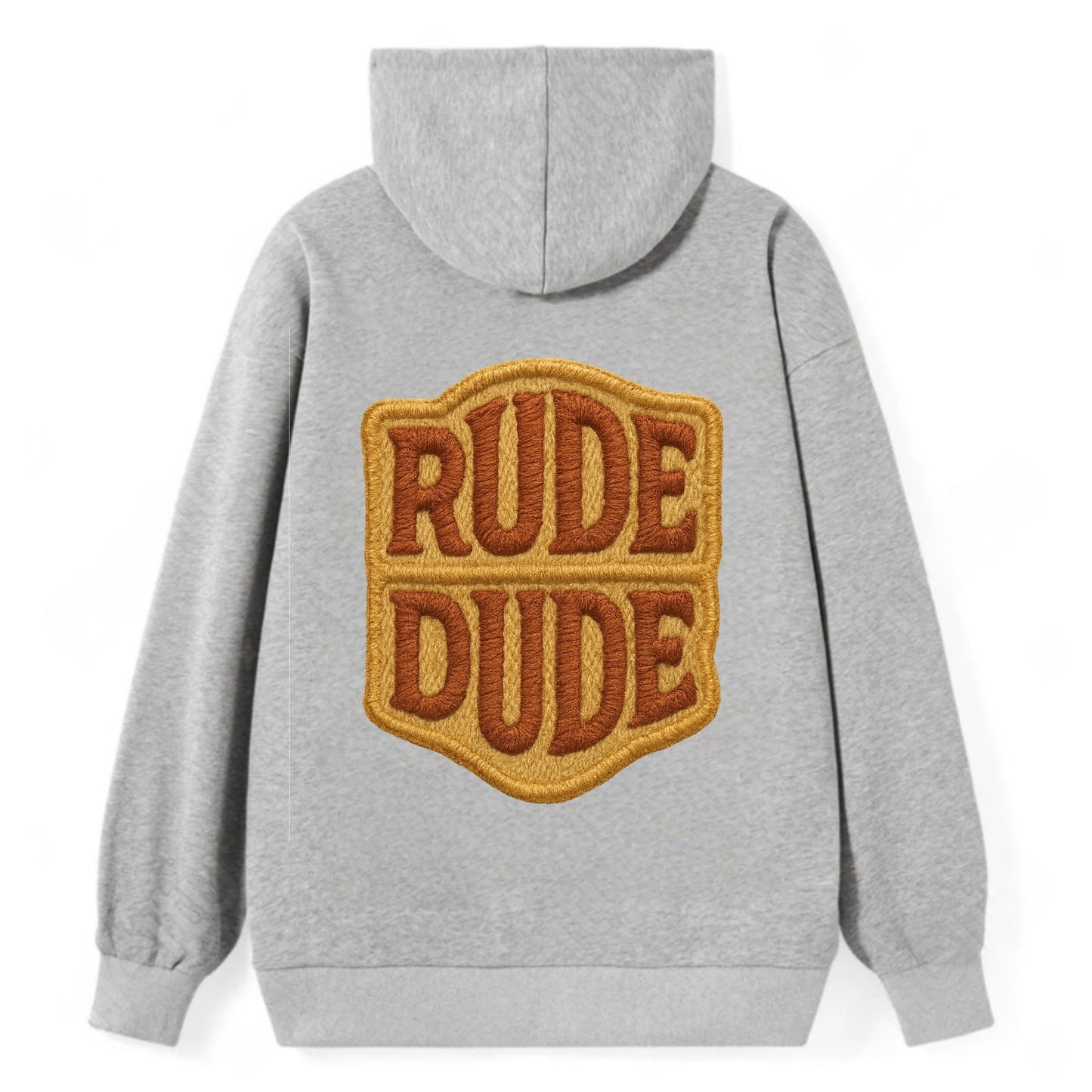 RUDE;DUDE ENERGY Surf Green Trucker - Classic Pullover Hoodie - Grey