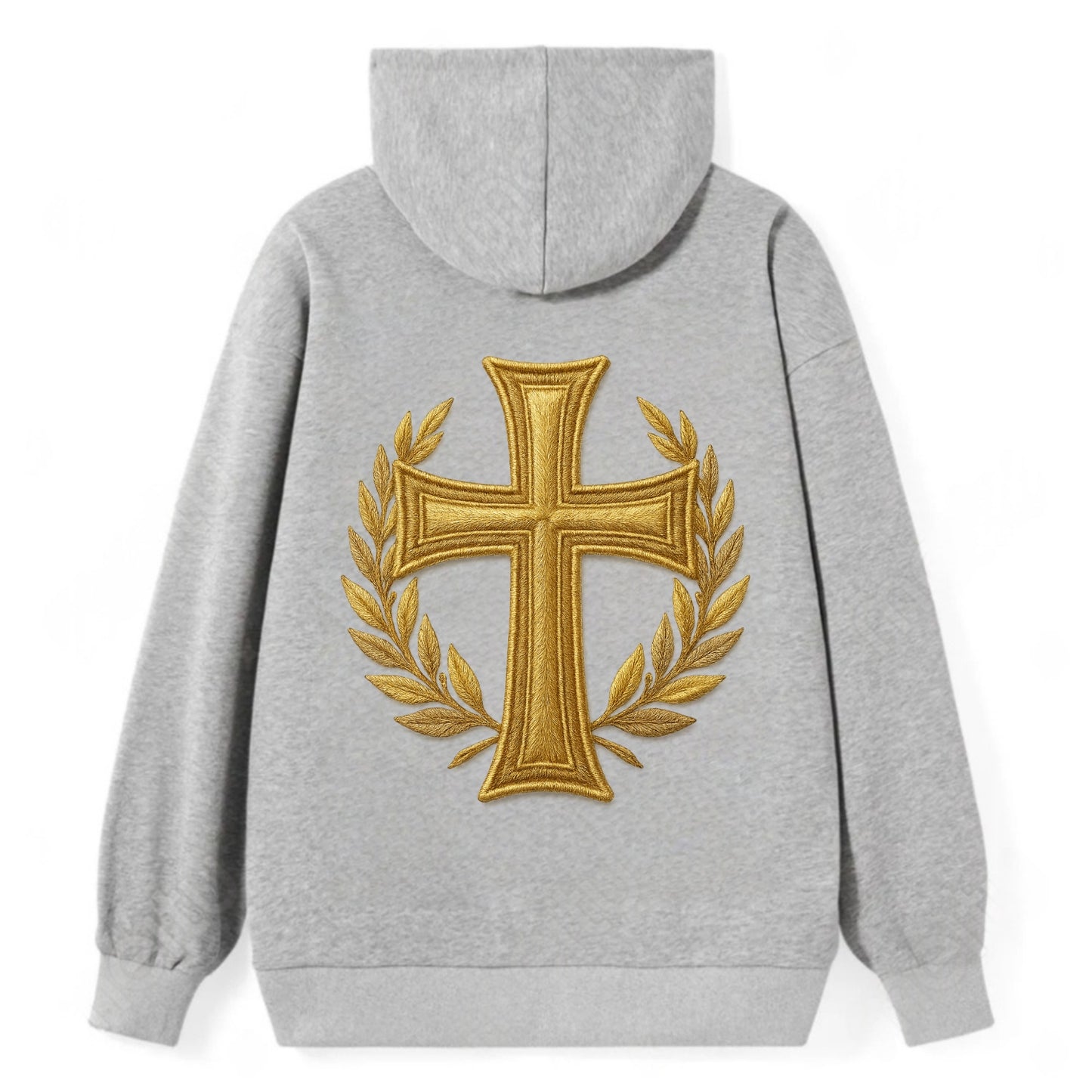 Victory Cross  - Classic Pullover Hoodie - Grey