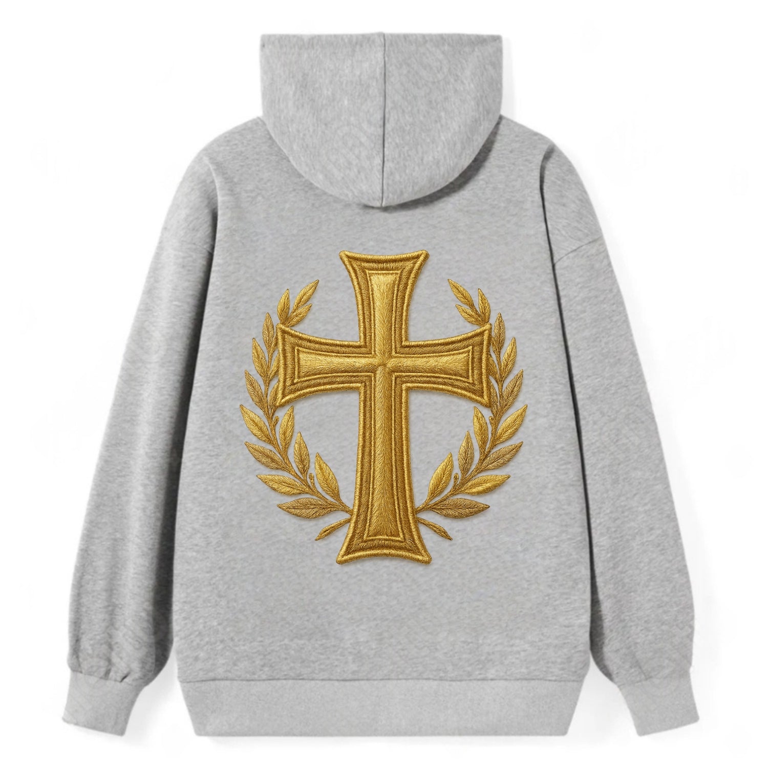 Victory Cross  - Classic Pullover Hoodie - Grey