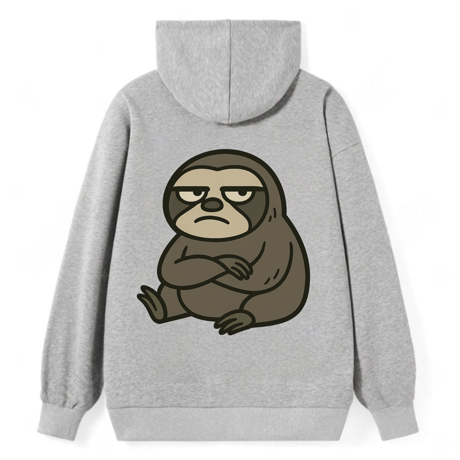 The Sloth Judging Silently - Classic Pullover Hoodie - Grey