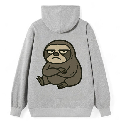 The Sloth Judging Silently - Classic Pullover Hoodie - Grey