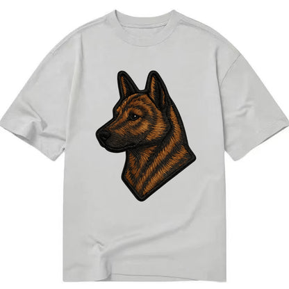 Kai Ken - Modern tiger dog logo with bol - Classic T-shirt - Grey