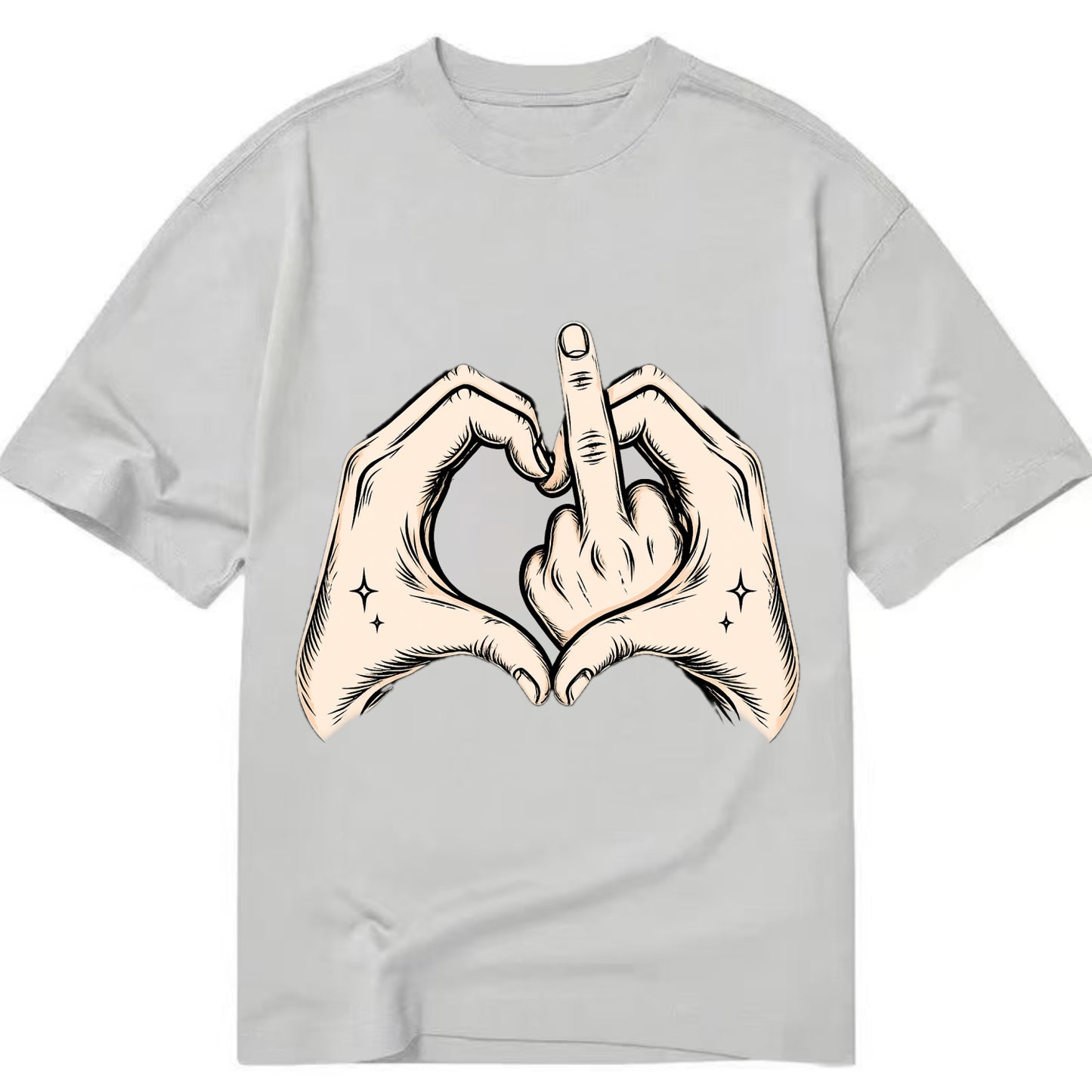 Love You Symbol - Classic T-shirt - Grey