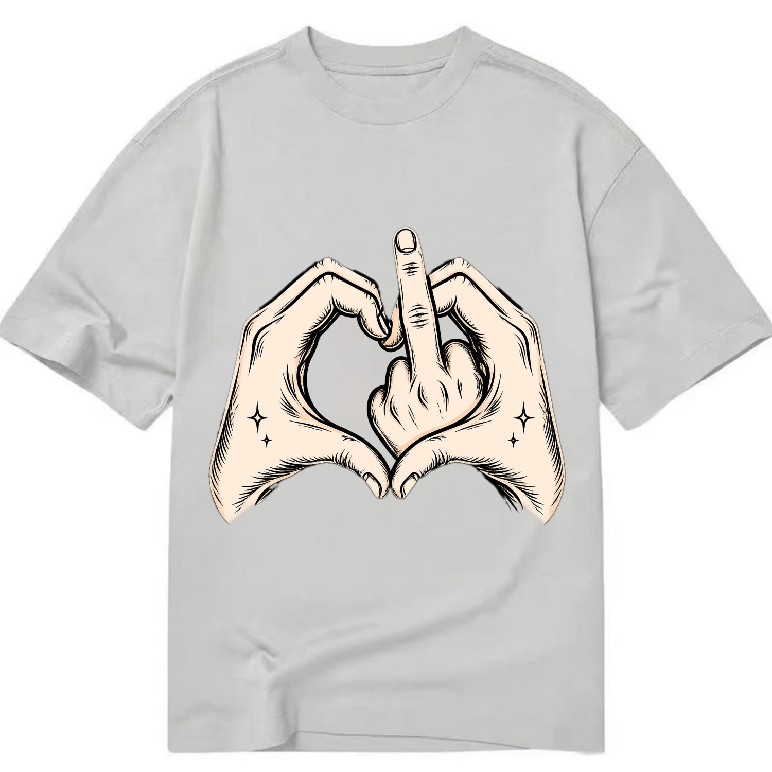 Love You Symbol - Classic T-shirt - Grey