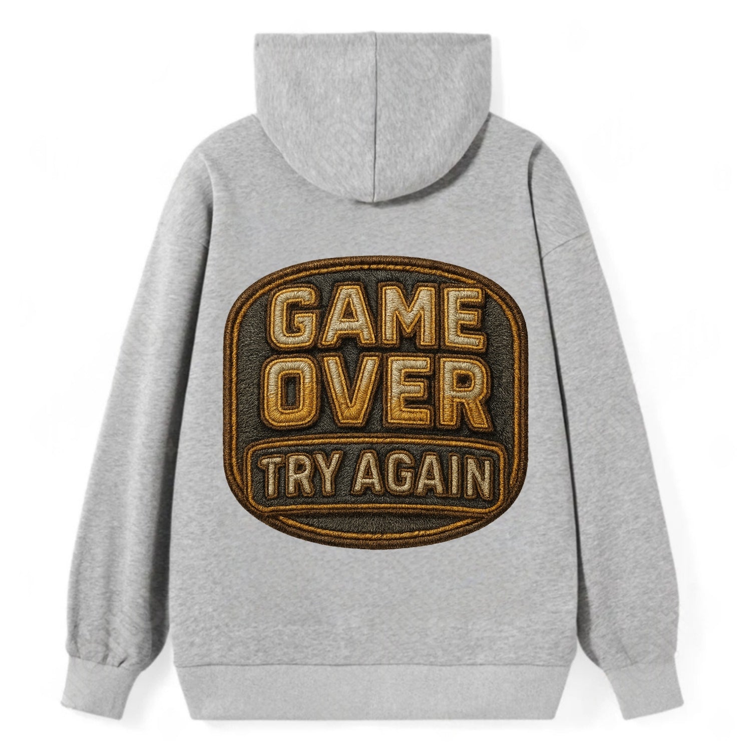 Game Over Try Again  - Classic Pullover Hoodie - Grey