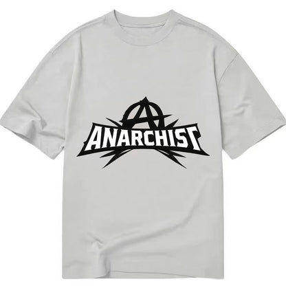 Bold typography design - "ANARCHIST" - no masters, self-governed - Classic T-shirt - Grey