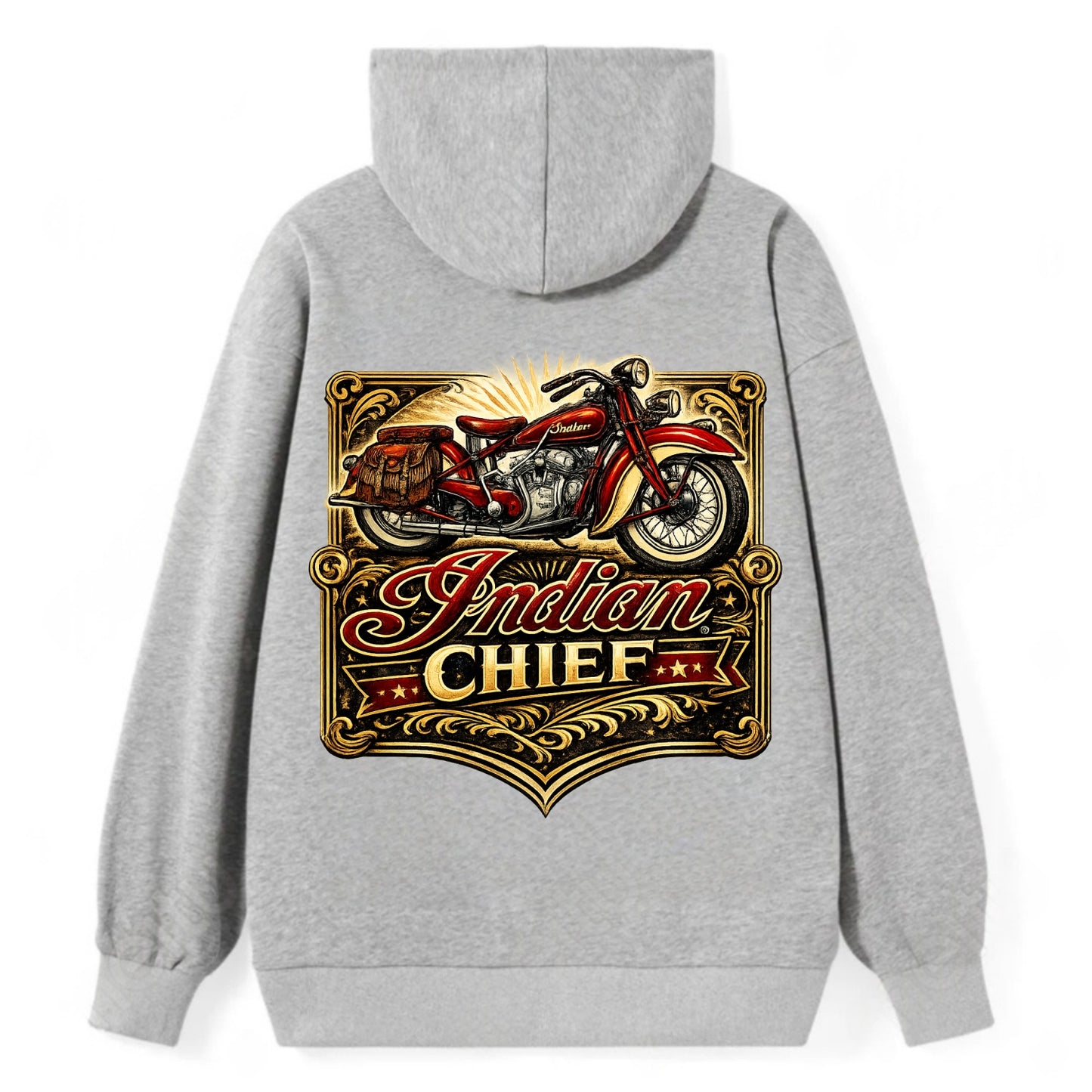 Classic Indian Chief - Classic Pullover Hoodie - Grey