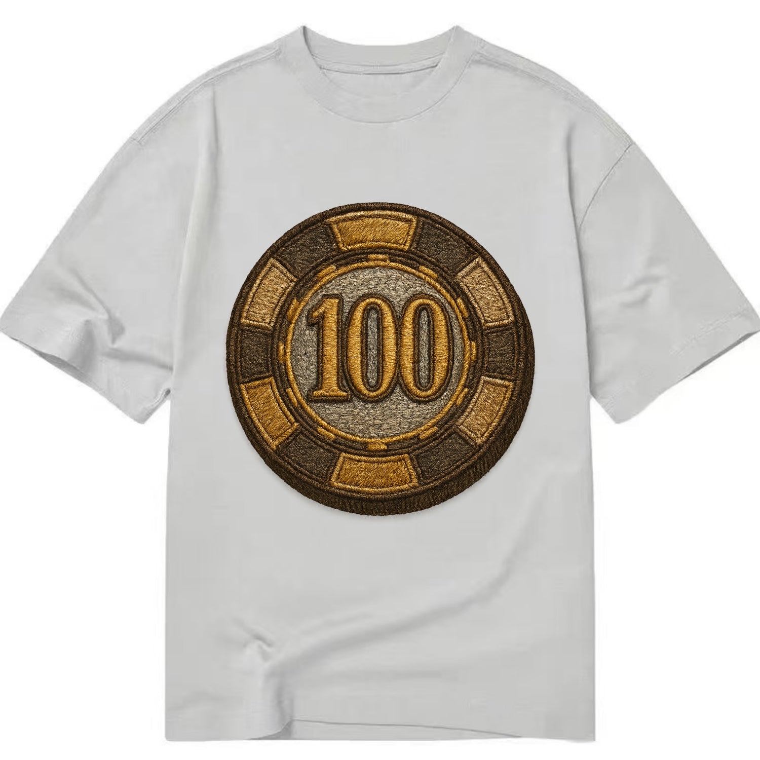 Poker Chip  - Classic T-shirt - Grey