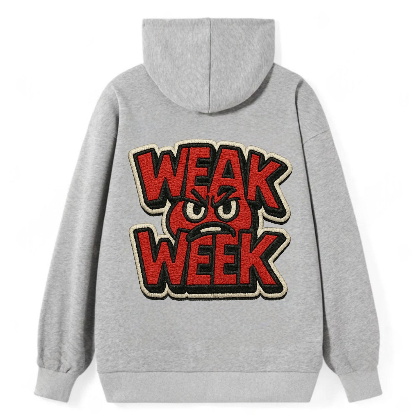 WEAK;WEEK WARRIOR Monday Blue Cap - Classic Pullover Hoodie - Grey
