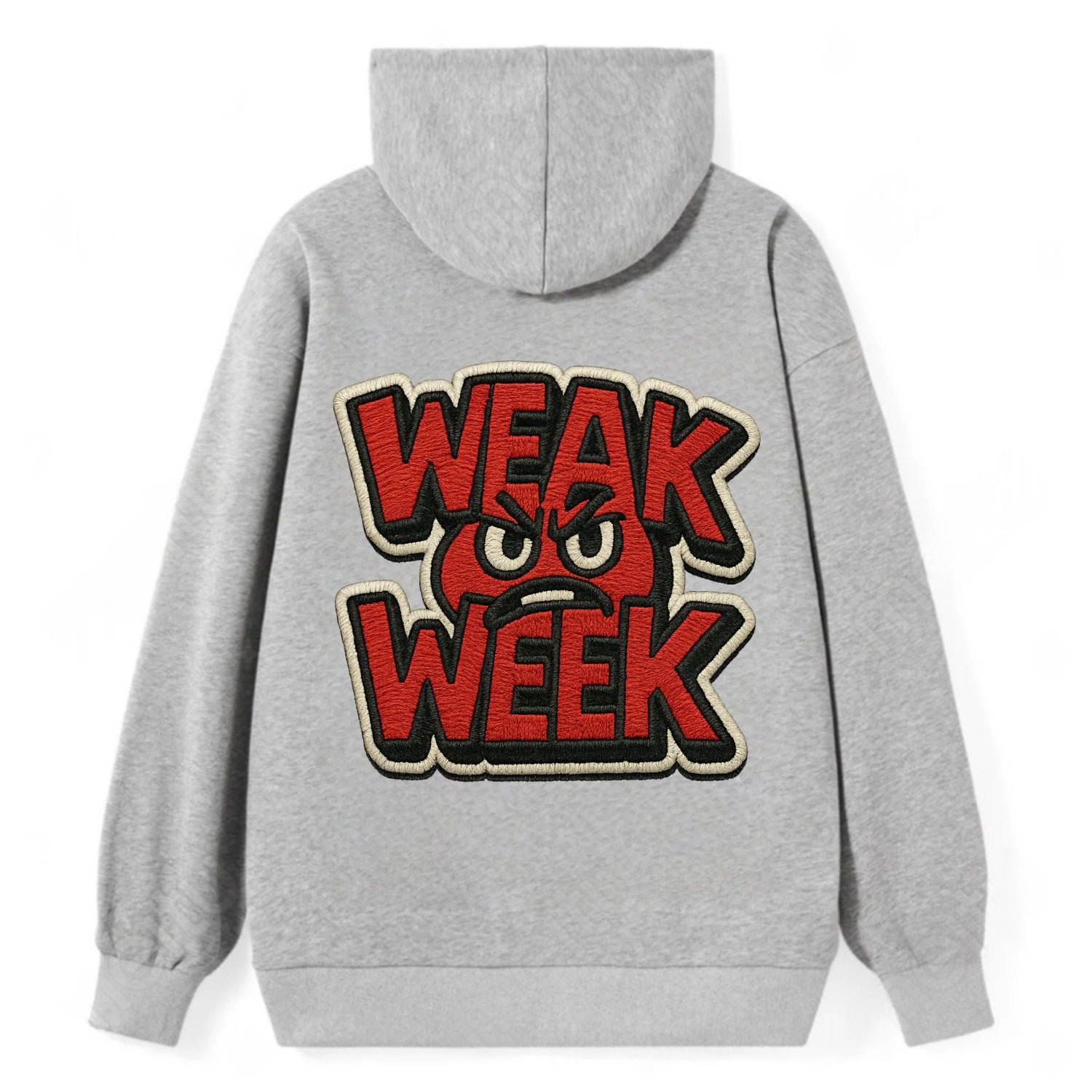 WEAK;WEEK WARRIOR Monday Blue Cap - Classic Pullover Hoodie - Grey