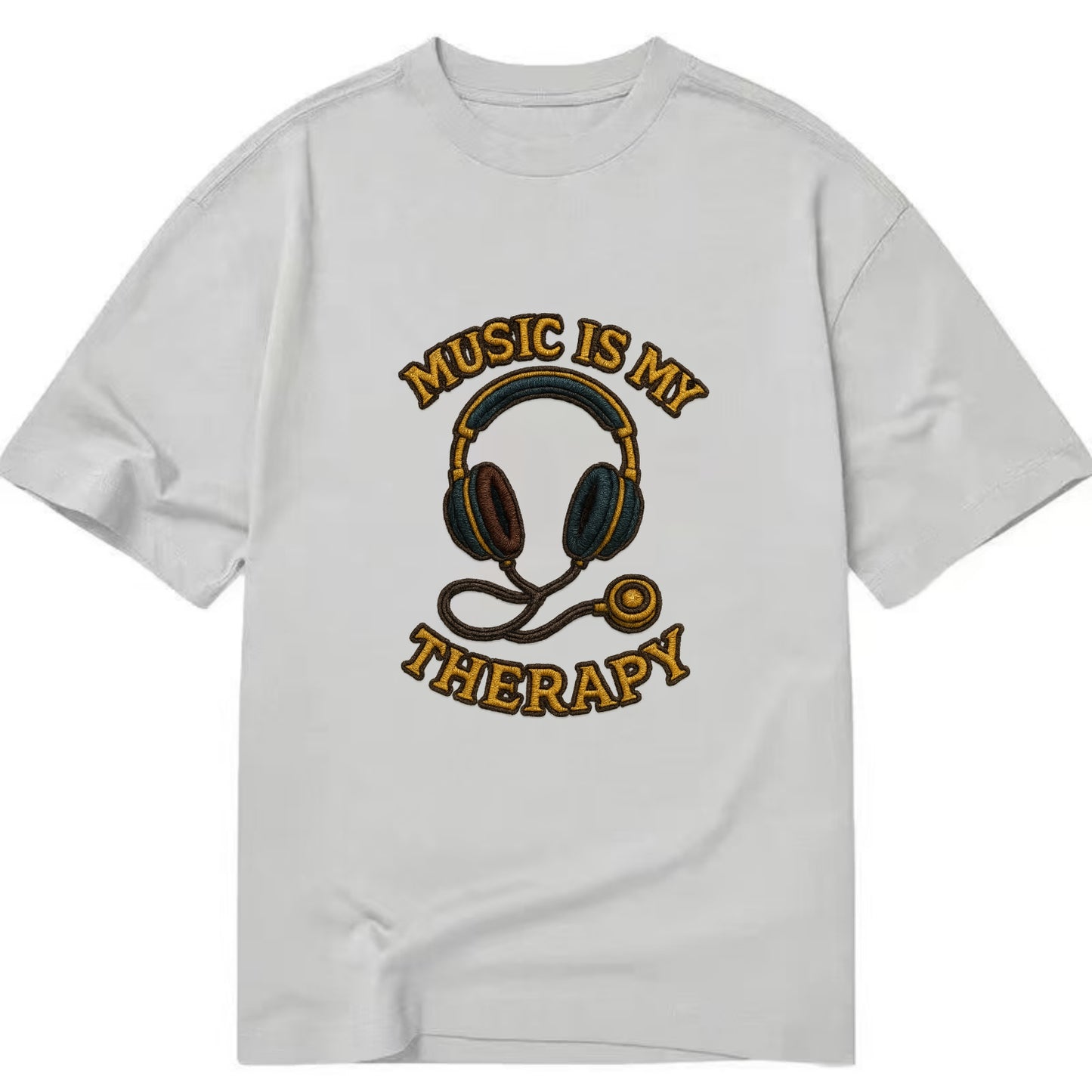 Music Is My Therapy  - Classic T-shirt - Grey