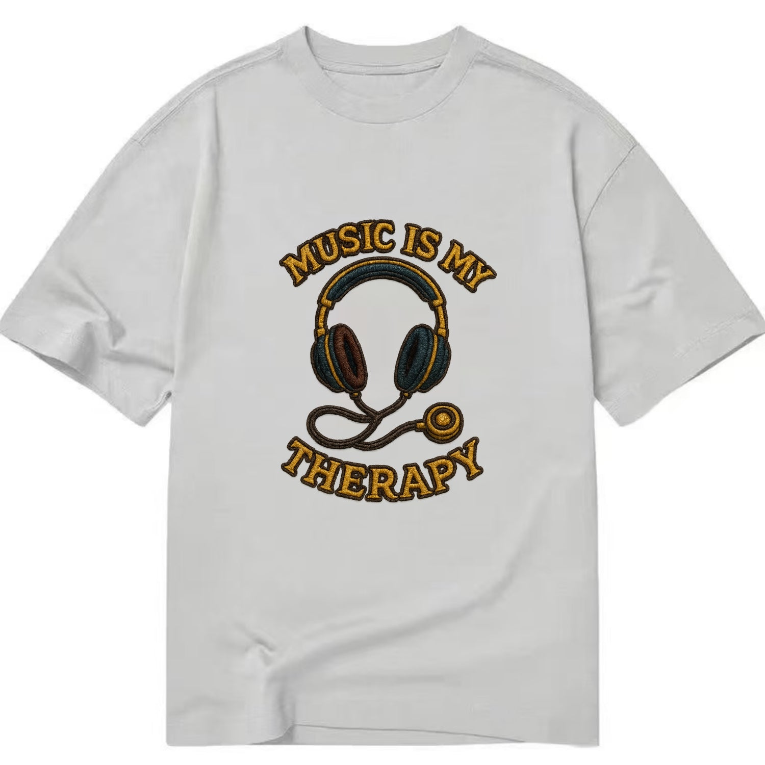 Music Is My Therapy  - Classic T-shirt - Grey