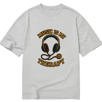 Music Is My Therapy  - Classic T-shirt - Grey
