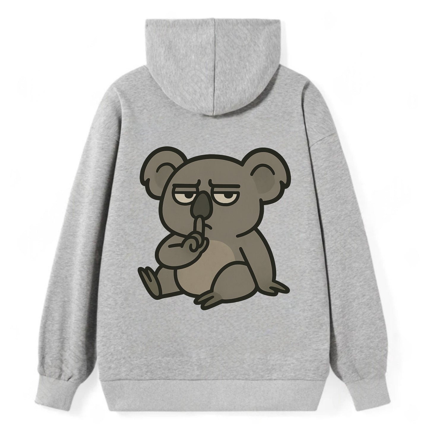 The Koala Judging - Classic Pullover Hoodie - Grey