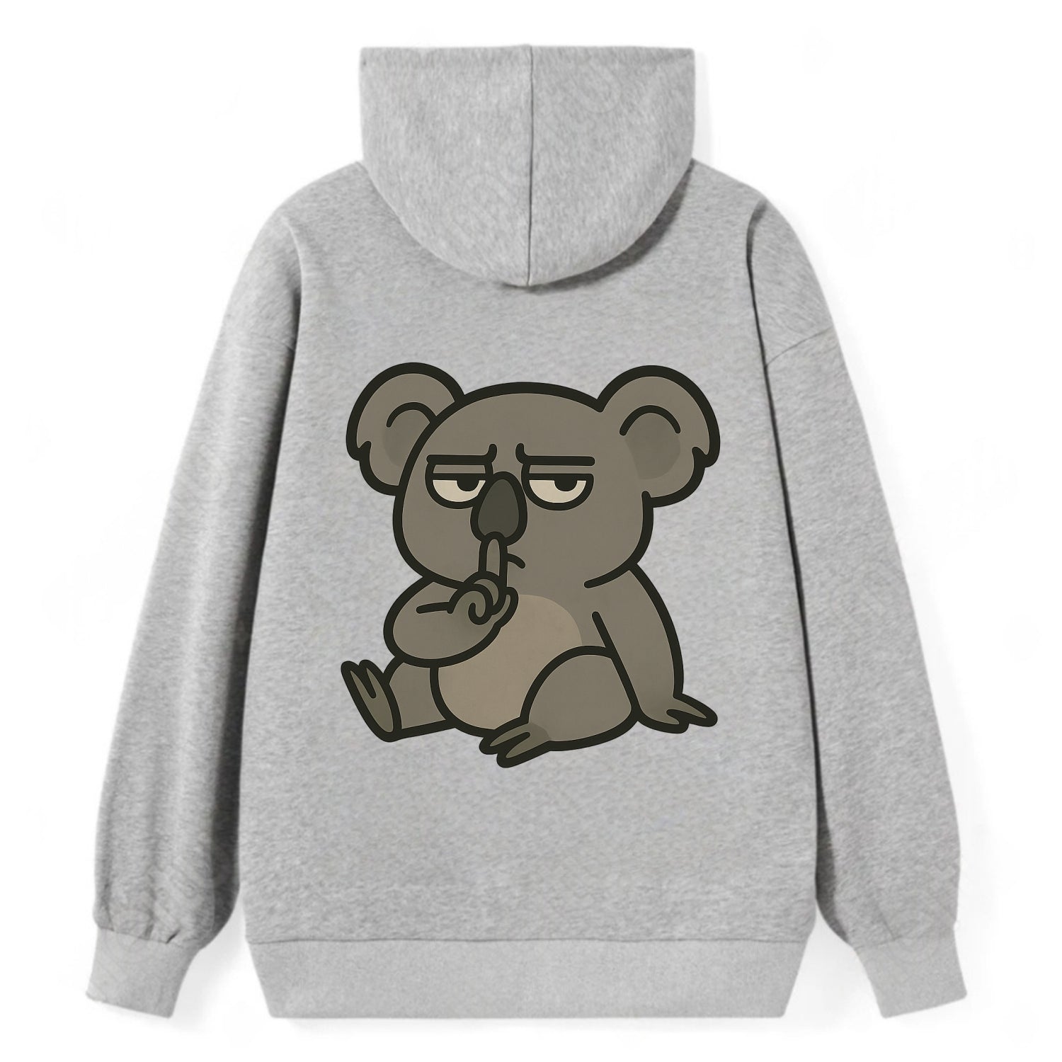 The Koala Judging - Classic Pullover Hoodie - Grey