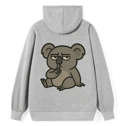 The Koala Judging - Classic Pullover Hoodie - Grey