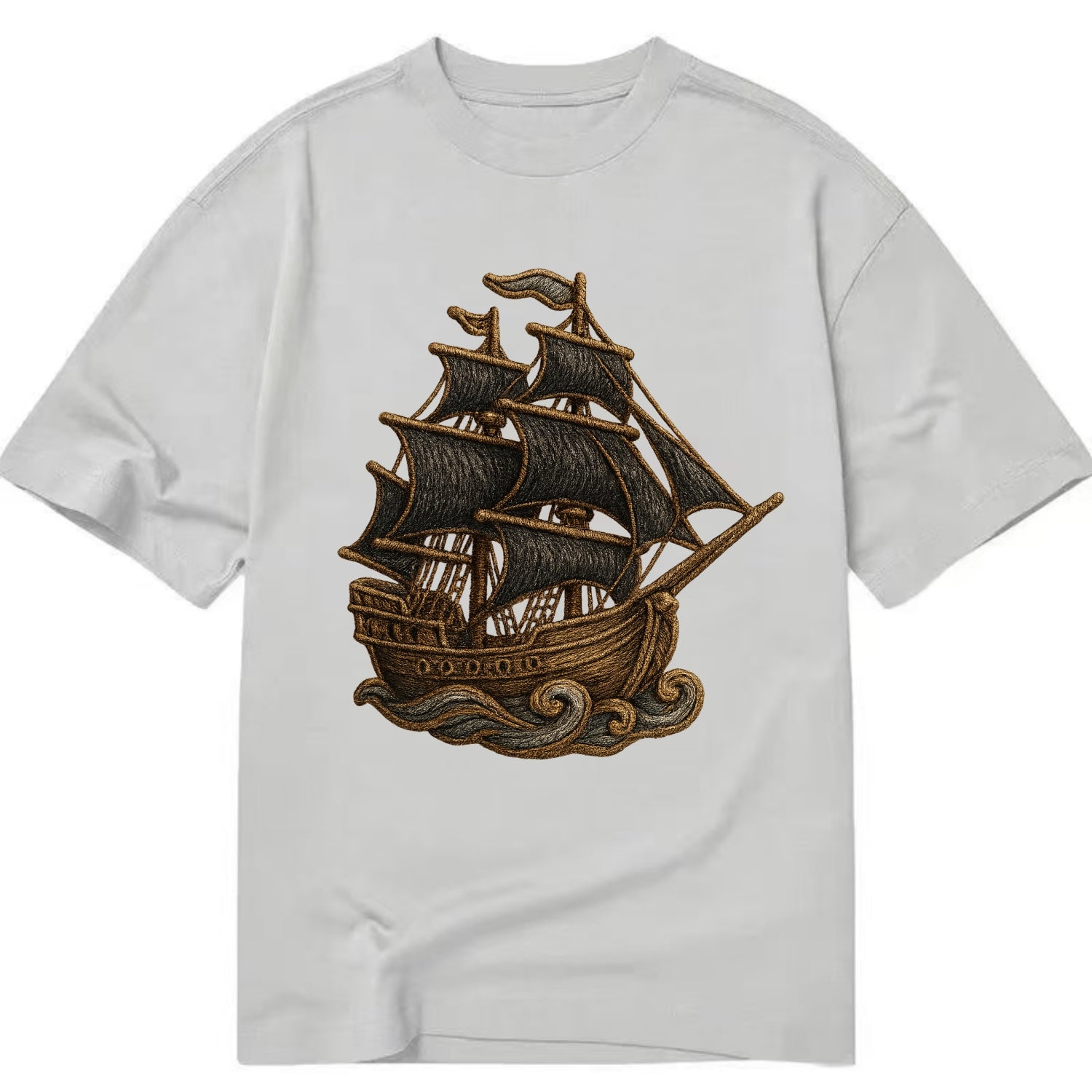 Pirate Ship  - Classic T-shirt - Grey