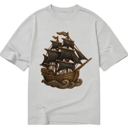Pirate Ship  - Classic T-shirt - Grey