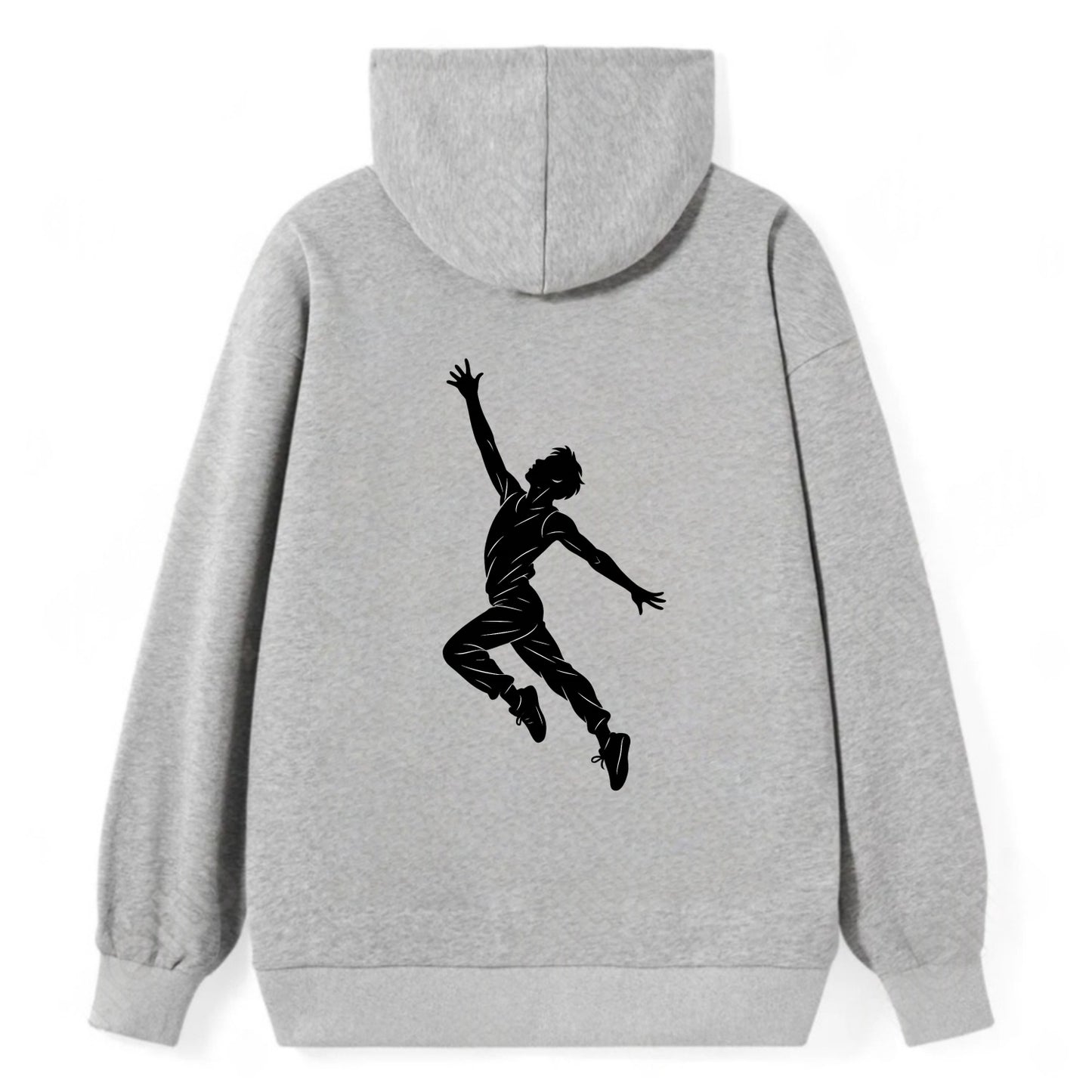 Modern dancer reaching skyward - Classic Pullover Hoodie - Grey