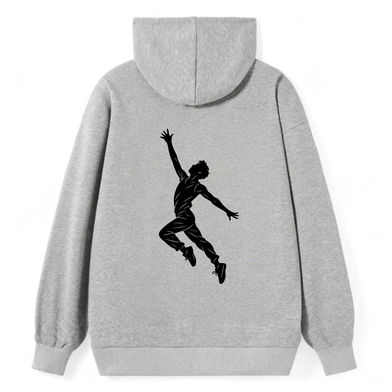 Modern dancer reaching skyward - Classic Pullover Hoodie - Grey