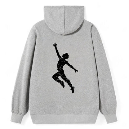 Modern dancer reaching skyward - Classic Pullover Hoodie - Grey