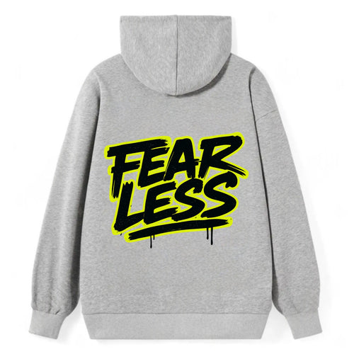Bold typography design - FEARLESS - courage, bravery, facing challenges - Classic Pullover Hoodie