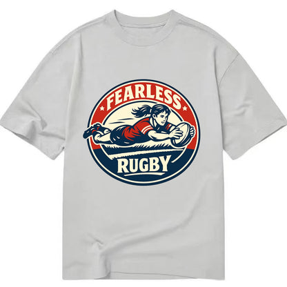 Fearless Try Scorer Emblem - Classic T-shirt - Grey