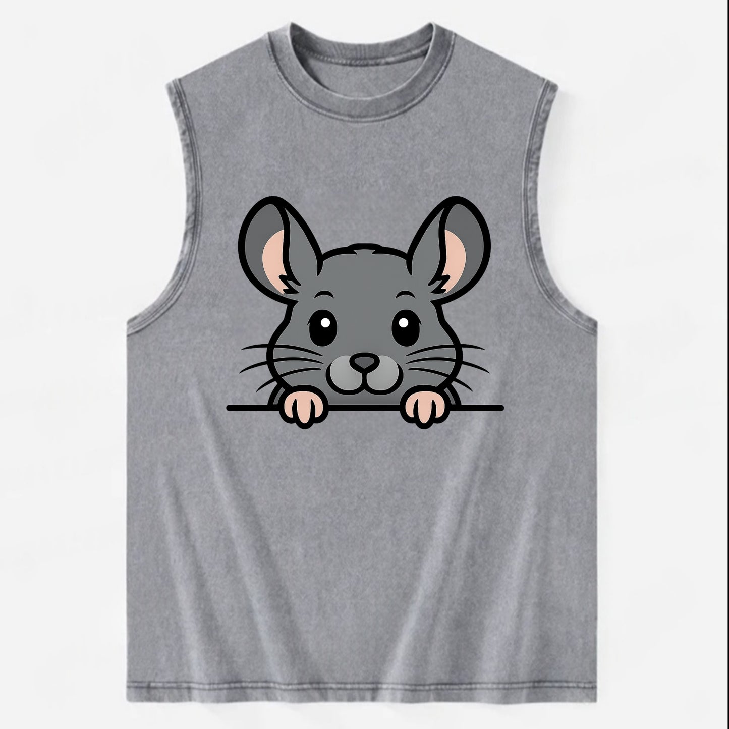 Chinchilla  - Vintage Washed Tank - Grey