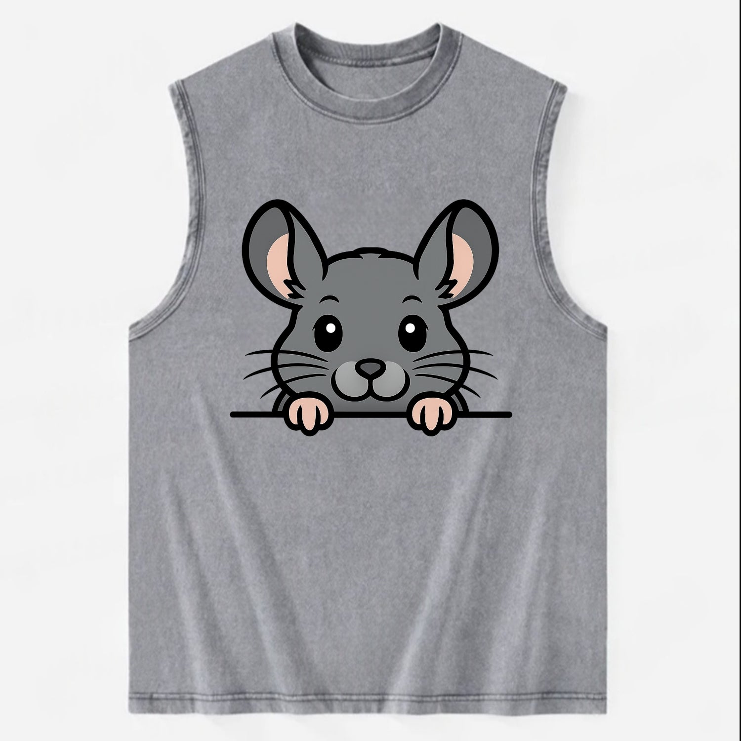 Chinchilla  - Vintage Washed Tank - Grey