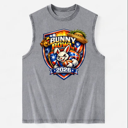 Bunny Bowl 2026 - Vintage Washed Tank - Grey