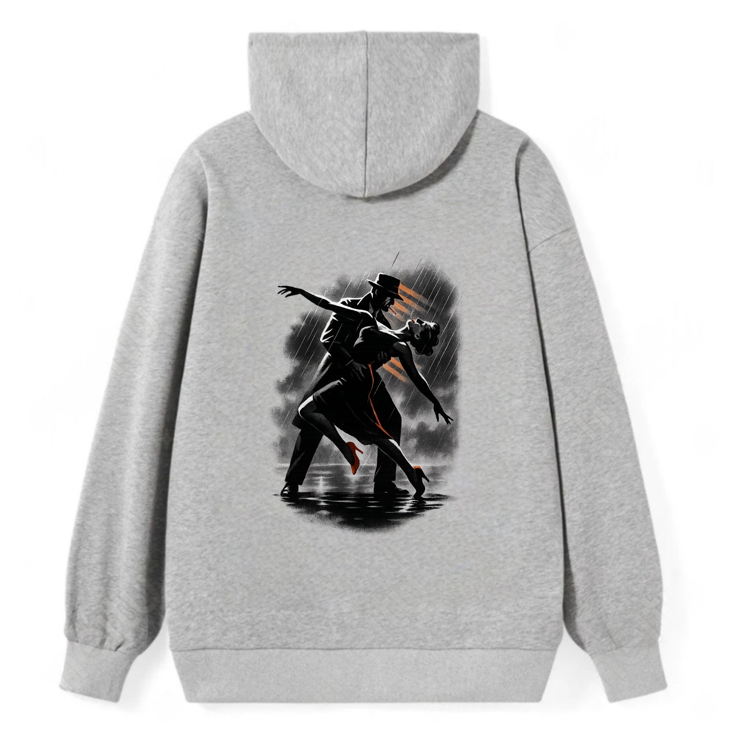 romantic dance pose with woman lifted in the air at lakeside - Classic Pullover Hoodie - Grey