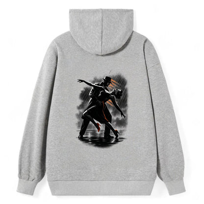 romantic dance pose with woman lifted in the air at lakeside - Classic Pullover Hoodie - Grey