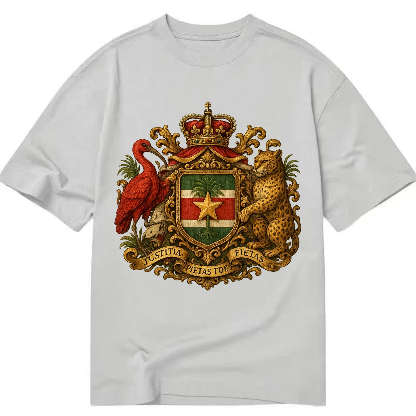 Suriname Star Emblem  - Classic T-shirt - Grey