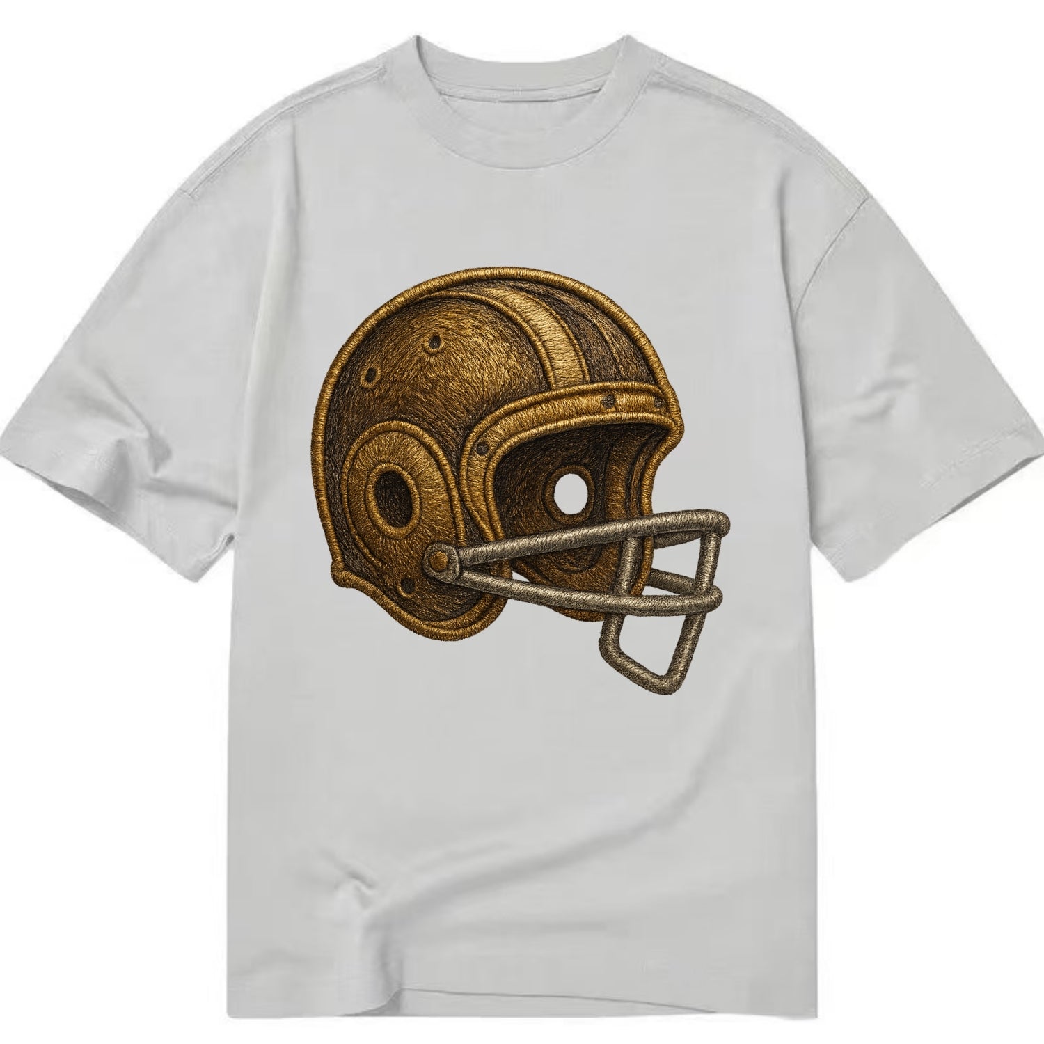 Football Helmet  - Classic T-shirt - Grey