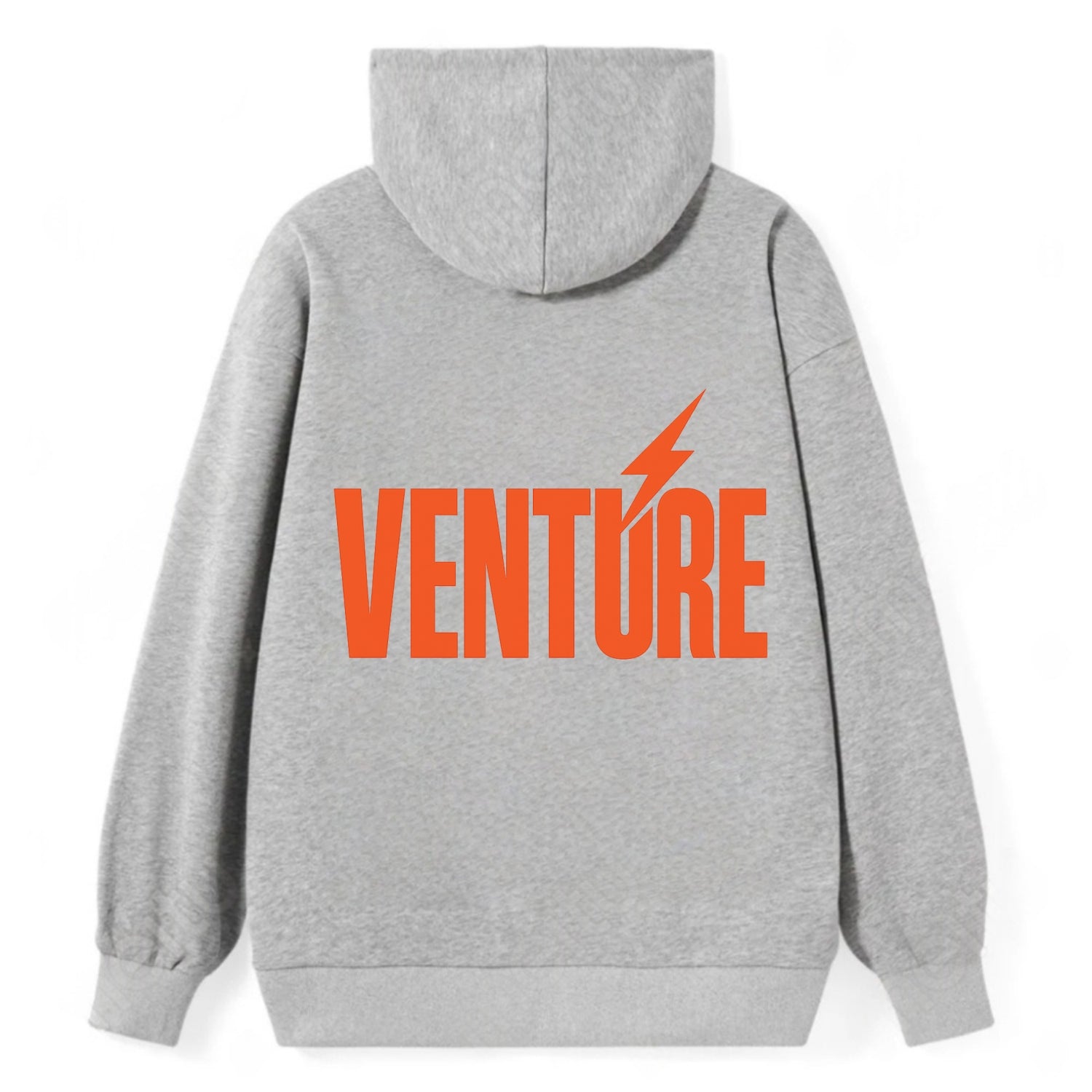 Bold typography design - "VENTURE" - taking risks, bold exploration - Classic Pullover Hoodie - Grey
