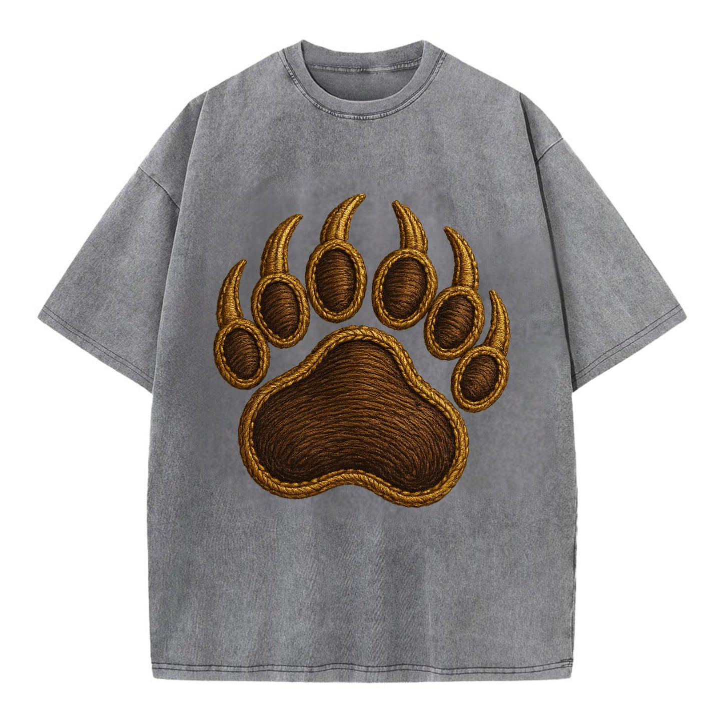 Bear Paw  - Vintage T-shirt - Grey