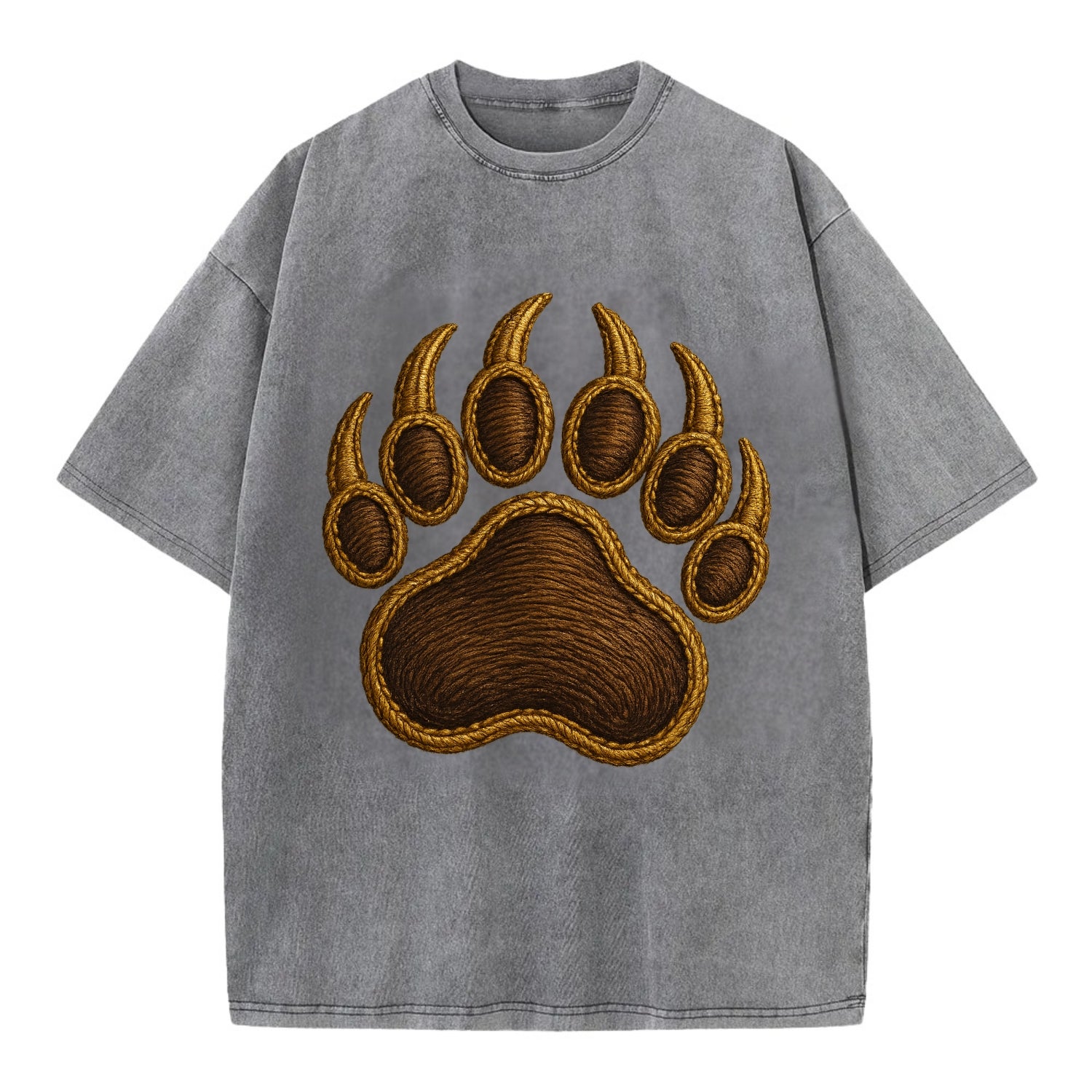 Bear Paw  - Vintage T-shirt - Grey