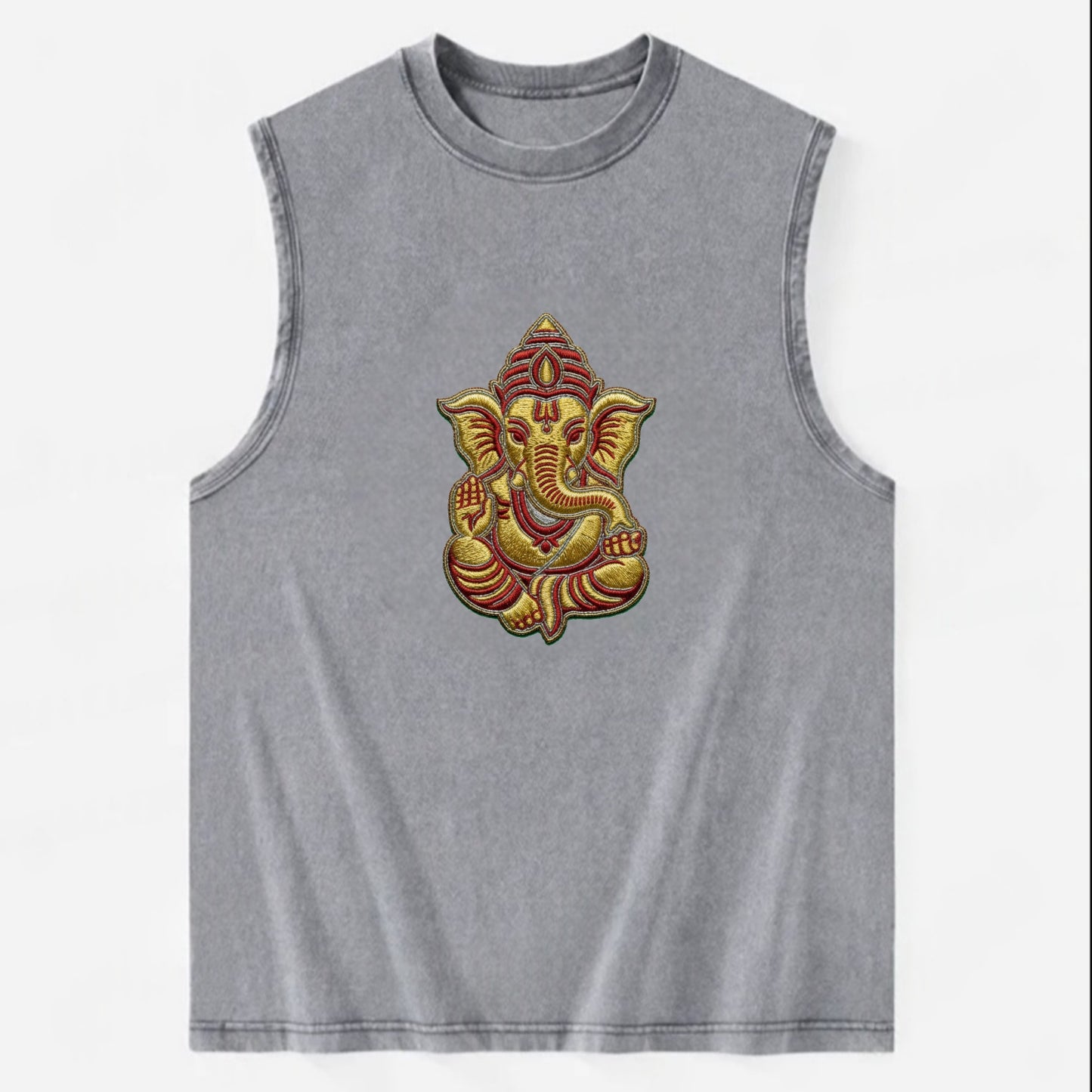 Ganesh - Vintage Washed Tank - Grey